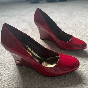 BCBGirls Patent Red Wedge - Brand New